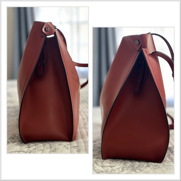 Genuine Gianni Chiarini rusty orange crossbody/shoulder bag. Made in Italy. - Picture 7 of 16